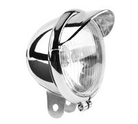 Lampe D'ampoule de Phare de Moto, Moto Universelle DC 12V Rétro Phares Antibrouillard Lampe de Phare Rétro Ronde Moto Blanche