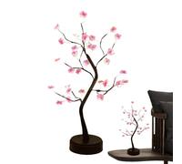 Lampe d'arbre en fleur de prunier, veilleuse en fleur de prunier - Lampes à fleurs LED Lumières de Noël pour - Lumières d'arbre de table avec Base Stable, ornements de bureau pour la maison, la chambr