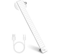 Lampe d'armoire avec capteur de mouvement, 43 cm, 2 500 mAh, USB rechargeable, lumière LED adhésive 3000 K, 4 modes, lumière nocturne magnétique, lumières pour cuisine, armoire, armoire, couloir,