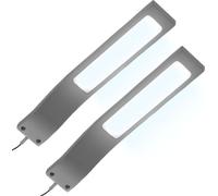 Lampe d'armoire LED Éclairage d'armoire Éclairage de vitrine Salle de bain SET2er set blanc lumière du jour alu anodisé