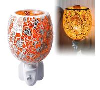 Lampe D'aromathérapie 3D,10W 3D Lampe D'aromathérapie,Lampe De Parfum en Verre Electrique,Brûleur A Mazout Electrique pour Bureau,Maison,Verre 3D,Chambre,Yoga,Cadeaux