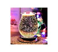Lampe d'aromathérapie 3D - Lampe à arômes tactile - Brûleur de cire électrique, brûleur d'huile et