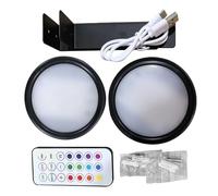 Lampe d'art LED sans fil - Lampe magnétique avec télécommande, options de couleur réglables en luminosité, construction ABS, batterie légère | Parfait pour les galeries, salons, couloirs et le