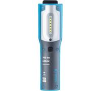 Lampe d'atelier 10x 0,5W Super White SMD LED 500 lm + 1W LED 150 lm, rechargeable, IK07, IP54, avec crochet et aimant
