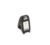 Lampe d'atelier, Lampe torche Handy Cob LED, 1 W, IP20, Ra> 80, Cl. de protec. III, 4000 K, Corps ABS, caoutchouté, bras multi-positions (angle 150 °), 2 aimants, lampe frontale (angle 180 °), 3xAAA