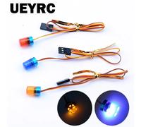 Lampe d'avertissement LED pour voiture radiocommandée, lumière rotative jaune, rouge et bleue, pour camion sur chenilles TRX4 1/14 Tamiya SCANIA 770S R620 VOLVO BENZ 9X15mm red