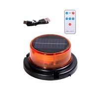 Lampe d'avertissement solaire à éclats | Signal de Sécurité Solaire à LED à Éclats - Lampe Signal d'Avertissement Routier - pour tout-terrain, accotement, chantier, nuit, SUV, camping-car,
