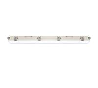 Lampe de baignoire LED, lampe de garage, lampe de hall, lampe de pièce humide, plafonnier, plastique blanc, résistant aux jets, 36W 4320lm 4000K blanc neutre, L 120 cm