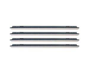 Lampe de baignoire LED, plafonnier, lampe de garage, lampe de hall, lumière de pièce humide, 48W 5760lm 4000K blanc froid L 150 cm, lot de 4