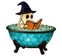 Lampe de bain pour fête, Halloween, jolie lampe LED pour salle de bain, lampe de baignoire à thème pour fête d'Halloween ou (1) Szq778 (bleu, 18 x 15 cm)