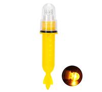 Lampe de balise LED de pêche de nuit, contrôle intelligent de la lumière, étanche IP65, détecteur sous-marin, lampe submersible pour bateau, leurre de poisson, appâts (yellow)