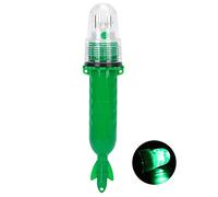 Lampe de balise LED de pêche de nuit, contrôle intelligent de la lumière, étanche IP65, détecteur sous-marin, lampe submersible pour bateau, leurre de poisson, appâts (green)