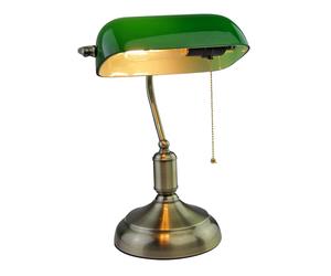 Lampe de banquier avec abat-jour - lampe de table rétro lampe de bureau lampe de bibliothèque Lampe vintage de banquier au décor des années 1920
