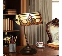 Lampe de banquier, Lampe, Lampe de Bureau, Lampe Vintage, Lampe de Table, Lampes de Chevet, Lampes de Lecture pour Table de Chevet, Bureau d'étude, Base en Alliage, W11 H15, Baroque a