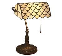 Lampe de banquier, Lampe, Lampe de Bureau, Lampe Vintage, Lampe de Table, Lampes de Chevet, Lampes de Lecture pour Table de Chevet, Bureau d'étude, Base en Alliage, W11 H15, Vert d