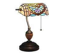 Lampe de banquier, Lampe, Lampe de Bureau, Lampe Vintage, Lampe de Table, Lampes de Chevet, Lampes de Lecture pour Bureau d'étude de Table de Chevet, Base en Alliage, W11 H15, Amour