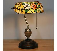 Lampe de banquier, Lampe, Lampe de Bureau, Lampe Vintage, Lampe de Table, Lampes de Chevet, Lampes de Lecture pour Bureau d'étude de Table de Chevet, Base en Alliage, W11 H15, Jindalai
