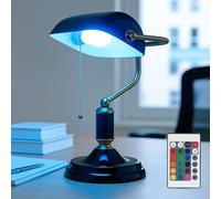 Lampe de Banquier Table Bureau Intensité Variable RGB LED Lecture or Noir