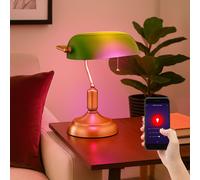 Lampe de Banquiers Table Salon Smart App Verre Variateur Zugkette RGB LED