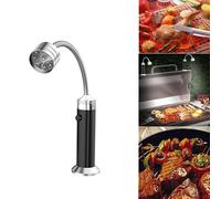 Lampe de Barbecue à 9 branches, 1 pièce, éclairage d'extérieur, Base magnétique Super brillante, Tube souple
