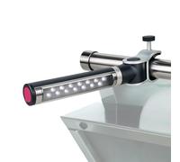 LIGHTACCENTS Lampe de barbecue à LED à piles avec pince en aluminium réglable à 180 degrés, 10 ampoules LED, parfaite pour la cuisine extérieure