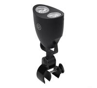 Lampe de barbecue pour l'extérieur - Base de lampe LED super lumineuse avec 10 LED, ABS résistant à la chaleur, support de serrage réglable à 360°, éclairage polyvalent pour camping et grillades