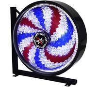 Lampe de Barbier LED Rotative, Style Moulin à Vent Rouge Blanc Bleu, Enseigne Murale Commerciale pour Salon de Coiffure et Barbier, Installation Facile, LED Économe, ABS et Chrome Durables