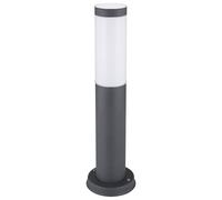 Lampe de base en acier inoxydable pour lampe sur pied d'extérieur à commande vocale dans un ensemble comprenant des lampes à LED RVB