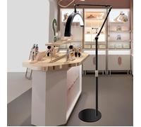 Lampe de beauté demi-lune à LED 20W 16in LED Half Moon Floor Light 3000K-6000K 10 Brightness Eyelash Beauty Lamp