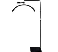 Lampe de beauté LED demi-lune de 61 cm, lampe d'esthéticienne en forme de U avec télécommande et support de téléphone, lumière de cils à intensité variable 3000 K-6500 K pour extension de cils, nail