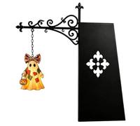 Lampe de bibliothèque d'Halloween à suspendre avec base de serre-livres - Éclairage décoratif chaud pour livres, maisons, bibliothèques, études et lecture - Veilleuse à piles (A, taille unique)