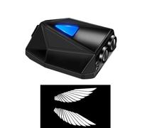 Lampe de bienvenue dynamique pour portière de voiture | Projecteur LED Angel Wing pour motos et véhicules électriques | Lampe d'ambiance décorative sans fil | Installation facile sans perçage