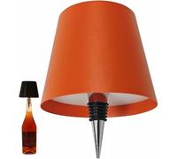 Lampe De Bouteille sans Fil, 3 Couleurs Gradation en Continu Lumières De Bouteille De Vin Rechargeables Lampe De Bouteille LED Tactile sans Fil Rechargeable pour Bars Restaurants, Orange