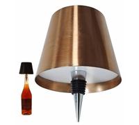 Lampe De Bouteille Sans Fil, 3 Couleurs, Gradation Progressive, Lampes De Bouteille De Vin Rechargeables Lampe De Bouteille LED Tactile Sans Fil Rechargeable Pour Les Bars Et Les Restaurants(Bronze)