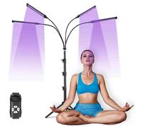 Lampe De Bronzage Pour La Maison, Double Mode, 5 Niveaux De Luminosité, Lumière De Solarium Pour Le Corps Entier Et Le Visage Avec Trépied Réglable, Pour Tous Les Types De Peau