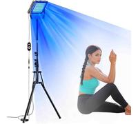 Lampe De Bronzage Pour Visage Et Corps, Lampe Solaire Avec Support Réglable à 360° - 5 Niveaux D'énergie Et 2 Modes De Lumière, Minuterie (5-30 Minutes) Pour Une Illumination Uniforme Et Un Bronzage