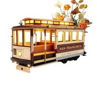Lampe De Bureau - 15x7x10cm Lumière Décorative En Forme De Train Vintage, Lampe De Table De Chevet Mini Tramway, Lamp De Bureauu Modèle De Tramway À Lumière Douce Et Chaude Pour Bureau À Domicile, Étu