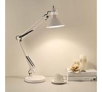 Lampe de Bureau à Bras Basculant,Lampe de Table Réglable de Lecture Jointe de Protection Des Yeux en Fer, Lumière Pour la Chambre à Coucher du Bureau, JZRRSLUHK