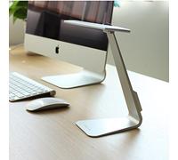 Lampe de bureau à LED à intensité variable - 800 mA - Touch Control - 3 niveaux d'intensité - Base en ABS - Port USB - Design élégant pour la maison et le bureau - 5 mm d'épaisseur Argentée