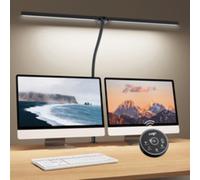 Lampe de bureau à LED ALBATROSS, pied de serrage, noir