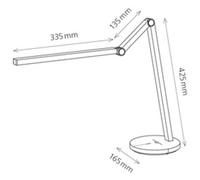 Lampe de bureau à LED Cascade, pied, blanc