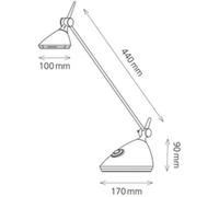 Lampe de bureau à LED Rio, anthracite