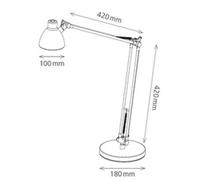 Lampe de bureau à LED Valencia, noir