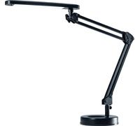 Lampe de bureau Alu.noir H.max.600mm Pied avec LED HANSA