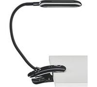 Lampe de bureau Aluminor à pince bras flexible noir