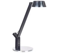 Lampe de Bureau Argenté en Acier et Synthétique 40 cm à LED et Port USB Chamaele [EEK: E]