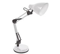 Lampe de bureau articulée blanche fonctionne avec ampoule E27