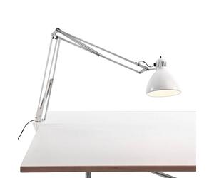Lampe de bureau avec pince Naska Large WxH 50x50cm/rotating on/off switch placed on the diffuser head