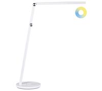 Lampe de Bureau Blanche à LED Tactile Intensité Variable Bras Ajustable Moderne [EEK: E]