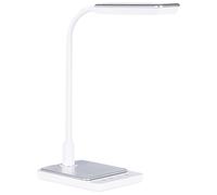 Lampe de Bureau Blanche en Pierre et Silicone 38 cm à LED et Bras Pliable Centau [EEK: E]